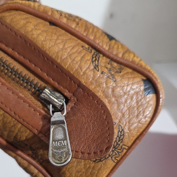 MCM Tan Leather Mini Bag with Chain Strap - Picture 8 of 13